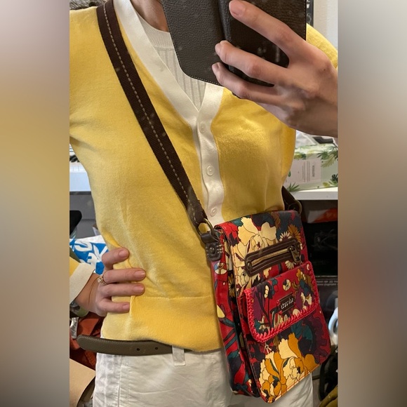 Sakroots Small Flap Messenger Artist Circle Slate BB - Picture 4 of 4